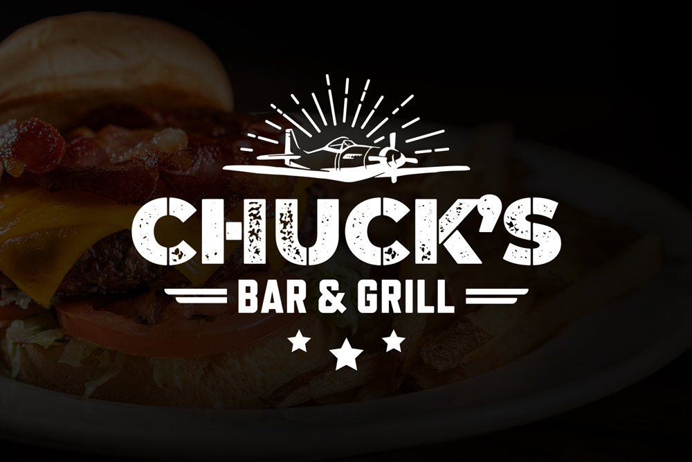 Graphic Design Logo Design Branding Chucks Bar and Grill Logo