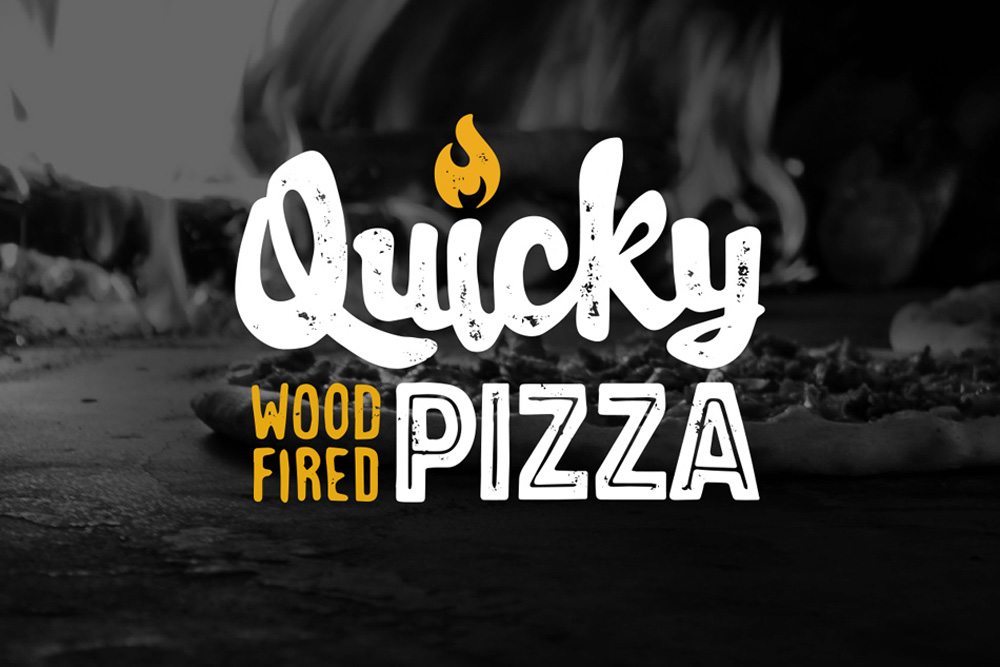 Graphic Design Logo Design Branding Quicky Pizza Logo
