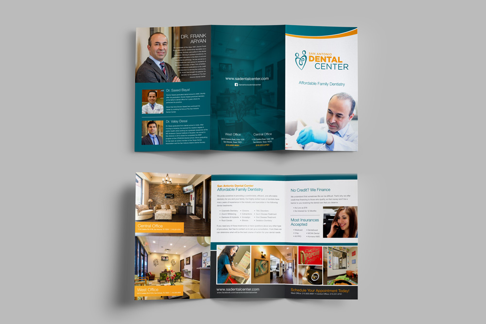 Dr Aryan branded marketing collateral graphic design