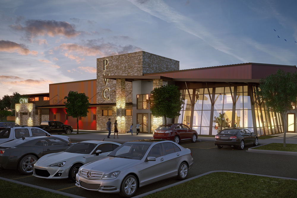 Palm Valley Church Youth Building 3D rendering visualization