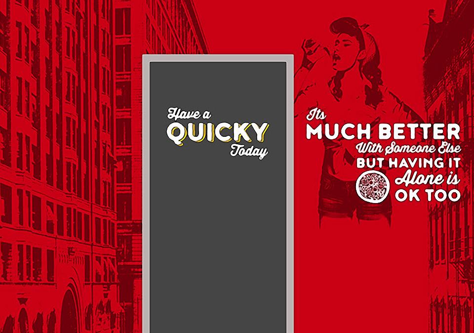 Quicky Pizza Luna Creative Graphic Design San Antonio Graphic Design Wall