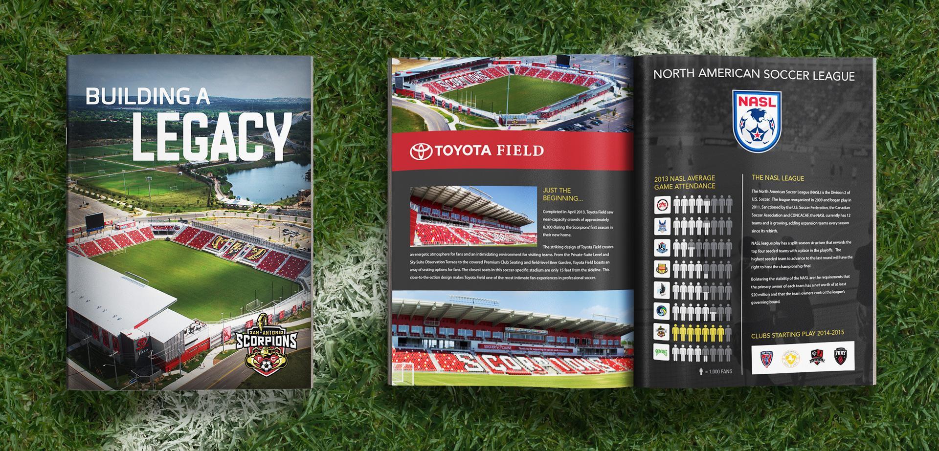 Toyota Field Fundraising Brochure Design Marketing Collateral