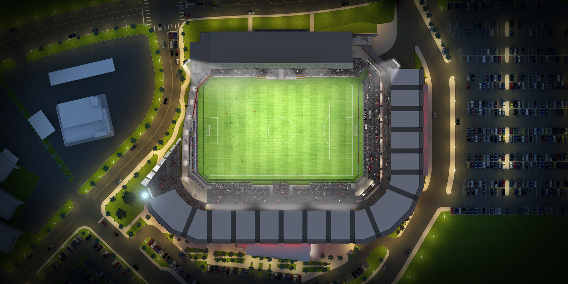 Toyota Field 3D Illustration Rendering